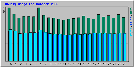 Hourly usage for October 2026